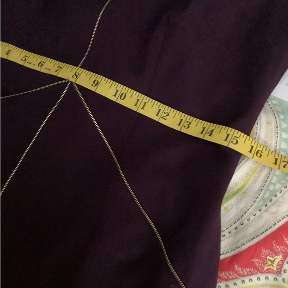 NWT Calvin Klein Dress‎ Size 8 Purple Plum Sleeveless Faux Front Zipper Design - Picture 15 of 16